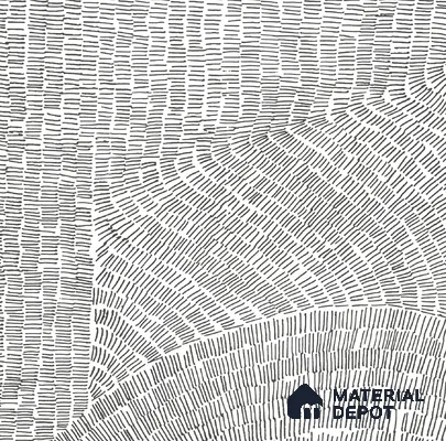 Geometric & Abstracts Floor Tile TL 12165 Rippel Black 2 ft x 2 ft Glue Matte Finish  Vitrified Tile - 9 mm 