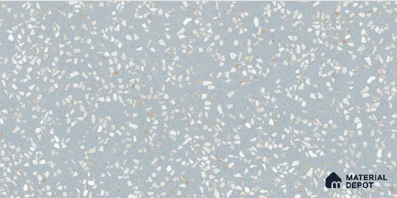 Terrazzo Floor & Wall Tile TL 12176 Royal Terra Aqua 4 ft x 2 ft Glue Matte Finish  Vitrified Tile - 9 mm
