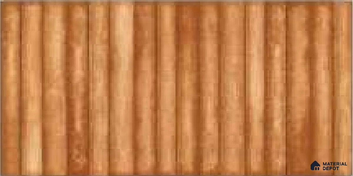 Subway & Backsplash Wall Tile TL 12141 B 12501 Sahara Brown 1 ft x 6 inc Glossy Finish Ceramic Tile - 9 mm