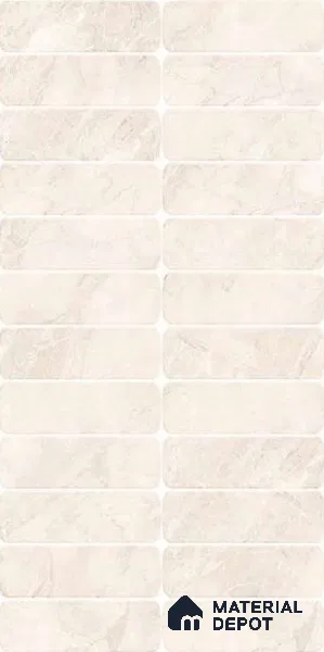 Faux Subway Wall Tile TL 10789 G Marcel Marfil 2 ft x 1 ft Glossy Finish Ceramic Tile - 9 mm | Please Expect a Slight Variation of Pattern