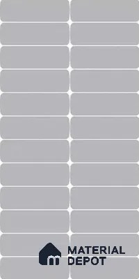 Faux Subway Wall Tile TL 10789 C Marcel Grey 2 ft x 1 ft Glossy Finish Ceramic Tile - 9 mm | Please Expect a Slight Variation of Pattern