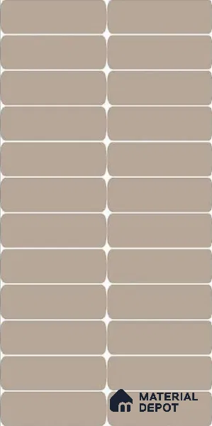 Faux Subway Wall Tile TL 10789 D Marcel Lenox 2 ft x 1 ft Glossy Finish Ceramic Tile - 9 mm | Please Expect a Slight Variation of Pattern