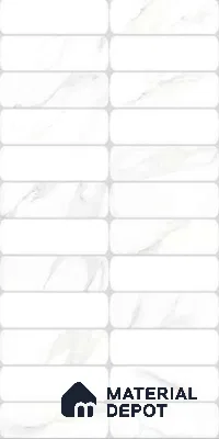 Faux Subway Wall Tile TL 10789 H Marcel Satvario 2 ft x 1 ft Glossy Finish Ceramic Tile - 9 mm | Please Expect a Slight Variation of Pattern