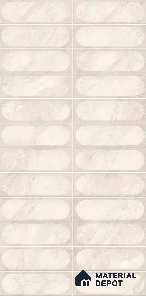 Faux Subway Wall Tile TL 10794 E Zilij Marfil 2 ft x 1 ft Glossy Finish Ceramic Tile - 9 mm | Please Expect a Slight Variation of Pattern