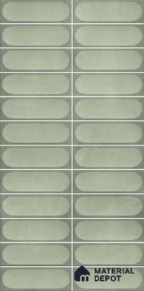 Faux Subway Wall Tile TL 10794 Zilij Bice 2 ft x 1 ft Glossy Finish Ceramic Tile - 9 mm | Please Expect a Slight Variation of Pattern