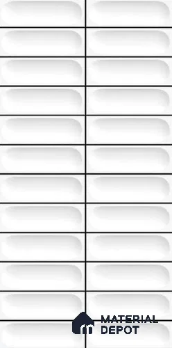 Faux Subway Wall Tile TL 10794 D Zilij Line 2 ft x 1 ft Glossy Finish Ceramic Tile - 9 mm | Please Expect a Slight Variation of Pattern