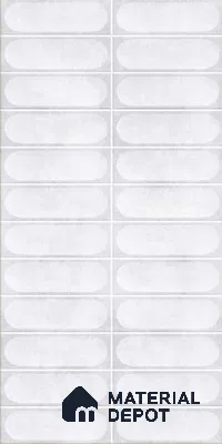 Faux Subway Wall Tile TL 10794 F Zilij Milky 2 ft x 1 ft Glossy Finish Ceramic Tile - 9 mm | Please Expect a Slight Variation of Pattern