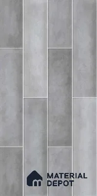 Faux Subway Wall Tile TL 10780 C Fima Grey 2 ft x 1 ft Glossy Finish Ceramic Tile - 9 mm | Please Expect a Slight Variation of Pattern