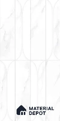 Faux Subway Wall Tile TL 10782 I Arch Satvario 2 ft x 1 ft Glossy Finish Ceramic Tile - 9 mm | Please Expect a Slight Variation of Pattern