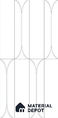Faux Subway Wall Tile TL 10782 F Arch Line 2 ft x 1 ft Glossy Finish Ceramic Tile - 9 mm | Please Expect a Slight Variation of Pattern