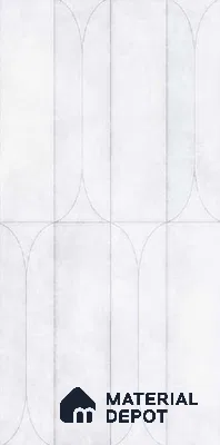 Faux Subway Wall Tile TL 10782 G Arch Milky 2 ft x 1 ft Glossy Finish Ceramic Tile - 9 mm | Please Expect a Slight Variation of Pattern