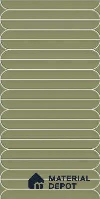 Faux Subway Wall Tile TL 10779 B Cerlat Emerald 2 ft x 1 ft Glossy Finish Ceramic Tile - 9 mm | Please Expect a Slight Variation of Pattern