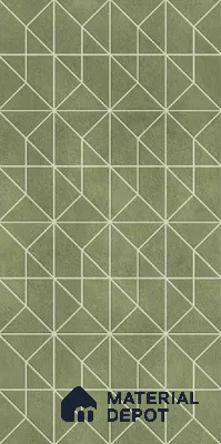 Faux Subway Wall Tile TL 10801 Lepnina Emerald 2 ft x 1 ft Matte Finish Ceramic Tile - 9 mm | Please Expect a Slight Variation of Pattern