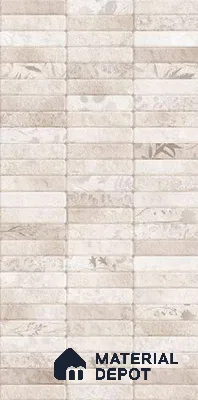 Faux Subway Wall Tile TL 10806 B Facade Luster Decor 2 ft x 1 ft Matte Finish Ceramic Tile - 9 mm | Please Expect a Slight Variation of Pattern