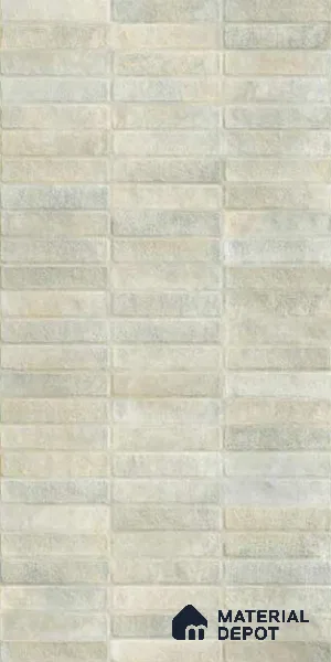 Faux Subway Wall Tile TL 10806 Facade Decor 2 ft x 1 ft Matte Finish Ceramic Tile - 9 mm | Please Expect a Slight Variation of Pattern