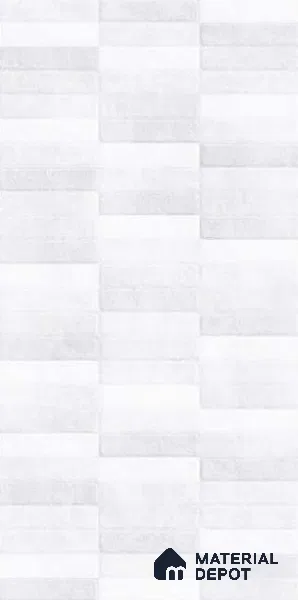 Faux Subway Wall Tile TL 10806 C Facade Milky 2 ft x 1 ft Matte Finish Ceramic Tile - 9 mm | Please Expect a Slight Variation of Pattern