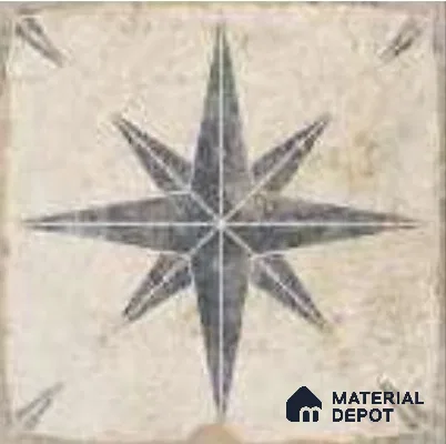 Moroccans Floor & Wall Tile TL 12153 H SP 80072 Vintage Jewel Azul 8 inc x 8 inc Matte Finish  Vitrified Tile - 9 mm