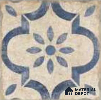 Moroccans Floor & Wall Tile TL 12153 G SP 80062 Vintage Mesina Azul 8 inc x 8 inc Matte Finish  Vitrified Tile - 9 mm
