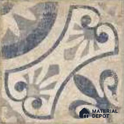 Moroccans Floor & Wall Tile TL 12153 J SP 80092 Vintage Elora Azul 8 inc x 8 inc Matte Finish  Vitrified Tile - 9 mm