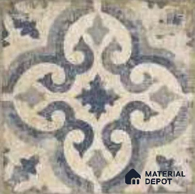 Moroccans Floor & Wall Tile TL 12153 F SP 80052 Vintage Octavia Azul 8 inc x 8 inc Matte Finish  Vitrified Tile - 9 mm