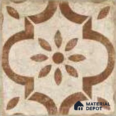 Moroccans Floor & Wall Tile TL 12153 L SP 80063 Vintage Mesina Caffe 8 inc x 8 inc Matte Finish  Vitrified Tile - 9 mm
