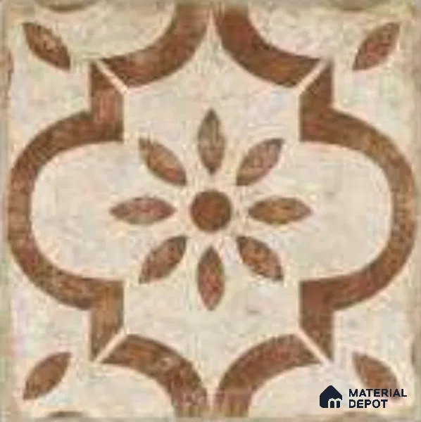 Moroccans Floor & Wall Tile TL 12153 L SP 80063 Vintage Mesina Caffe 8 inc x 8 inc Matte Finish Vitrified Tile - 9 mm
