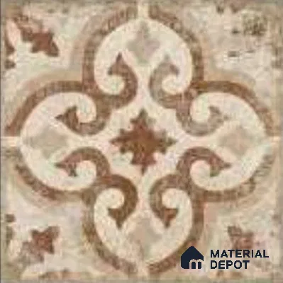 Moroccans Floor & Wall Tile TL 12153 K SP 80053 Vintage Octavia Caffe 8 inc x 8 inc Matte Finish  Vitrified Tile - 9 mm
