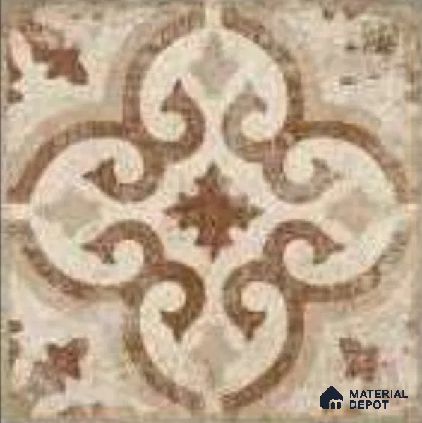 Moroccans Floor & Wall Tile TL 12153 K SP 80053 Vintage Octavia Caffe 8 inc x 8 inc Matte Finish Vitrified Tile - 9 mm