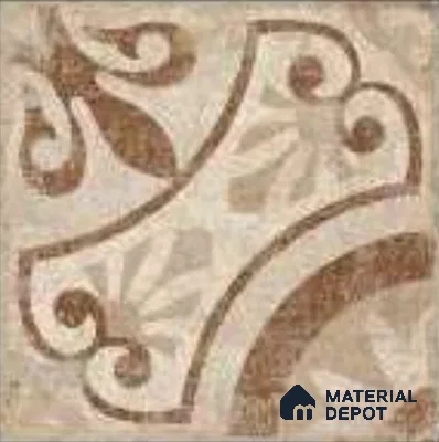 Moroccans Floor & Wall Tile TL 12153 O SP 80093 Vintage Elora Caffe 8 inc x 8 inc Matte Finish  Vitrified Tile - 9 mm