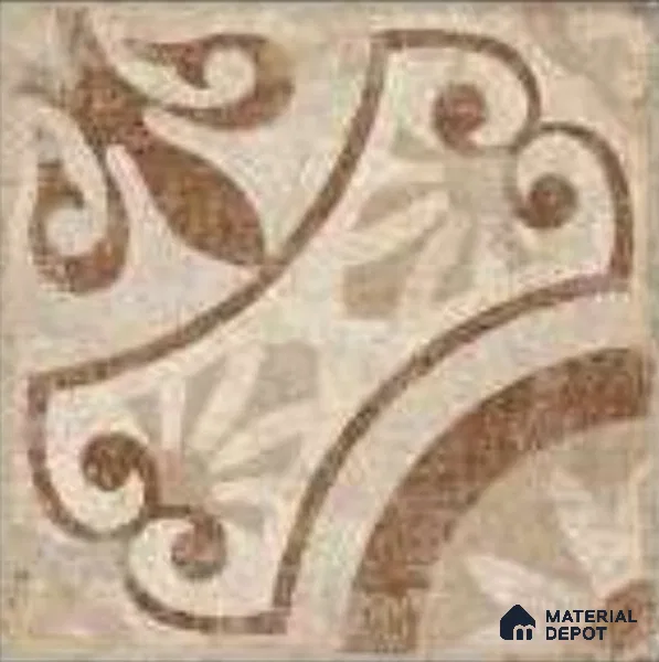 Moroccans Floor & Wall Tile TL 12153 O SP 80093 Vintage Elora Caffe 8 inc x 8 inc Matte Finish Vitrified Tile - 9 mm