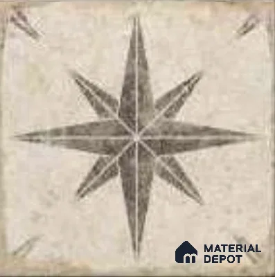 Moroccans Floor & Wall Tile TL 12153 C SP 80071 Vintage Jewel Gris 8 inc x 8 inc Matte Finish  Vitrified Tile - 9 mm