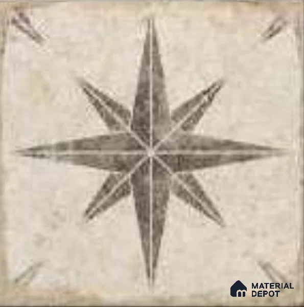 Moroccans Floor & Wall Tile TL 12153 C SP 80071 Vintage Jewel Gris 8 inc x 8 inc Matte Finish Vitrified Tile - 9 mm