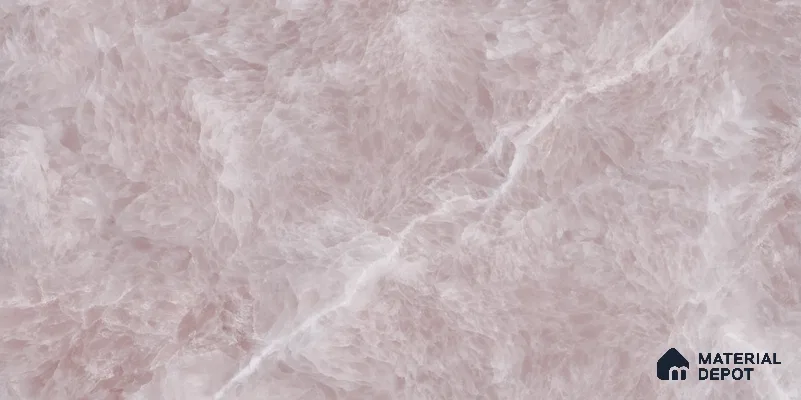 Marbles & Stones Floor & Wall Tile TL 12042 C Fur Pink 4 ft x 2 ft High Gloss Finish Vitrified Tile - 9 mm | 4 Random Design