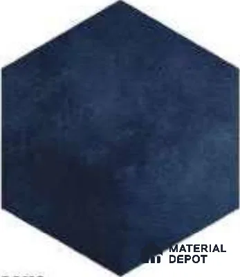 Hexagonal Tiles Floor Tile TL 12147 D 90112 Cotto Blue 10 inc x 8.5 inc Matte Finish  Vitrified Tile - 9 mm