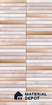 Faux Subway Wall Tile TL 10786 B Kitkat Cream Decor 2 ft x 1 ft Glossy Finish Ceramic Tile - 9 mm | Please Expect a Slight Variation of Pattern