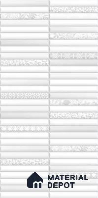 Faux Subway Wall Tile TL 10786 Kitkat Reactive Decor 2 ft x 1 ft Glossy Finish Ceramic Tile - 9 mm