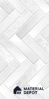Faux Subway Wall Tile TL 10790 Missano Reactive Decor 2 ft x 1 ft Glossy Finish Ceramic Tile - 9 mm | Please Expect a Slight Variation of Pattern