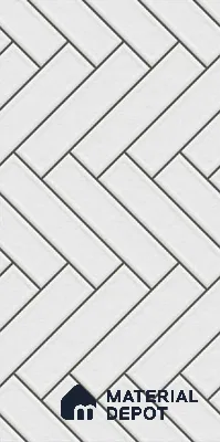 Faux Subway Wall Tile TL 10790 B Missano Line 2 ft x 1 ft Glossy Finish Ceramic Tile - 9 mm | Please Expect a Slight Variation of Pattern