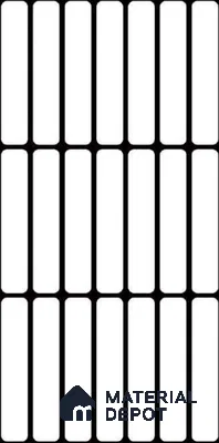 Faux Subway Wall Tile TL 10791 Rioja Line 2 ft x 1 ft Glossy Finish Ceramic Tile - 9 mm | Please Expect a Slight Variation of Pattern