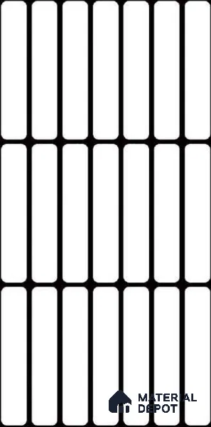 Faux Subway Wall Tile TL 10791 Rioja Line 2 ft x 1 ft Glossy Finish Ceramic Tile - 9 mm | Please Expect a Slight Variation of Pattern