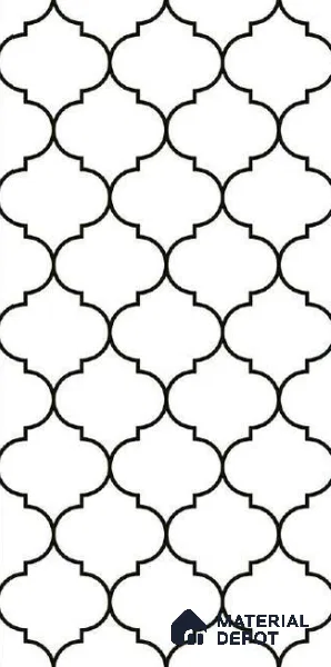 Highlighter Wall Tile TL 10787 Lantern Line 2 ft x 1 ft Glossy Finish Ceramic Tile - 9 mm | Suitable For Kitchen, Bathroom & Accent/Feature Wall