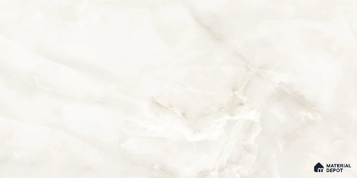 Marbles & Stones Floor & Wall Tile TL 12021 Onyx Mellow Bianco 4 ft x 2 ft Glossy Finish Vitrified Tile - 9 mm | 5 Random Design