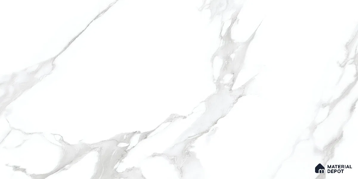 Marbles & Stones Floor & Wall Tile TL 12023 Smoke Statuario 4 ft x 2 ft Glossy Finish Vitrified Tile - 9 mm | 3 Random Design