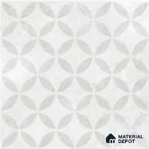 Moroccan Floor Tile TL 12144 B 20285 Mist Viena 1 ft x 1 ft Matte Finish Vitrified Tile - 9 mm | Suitable For Bathroom, Balcony, Kitchen