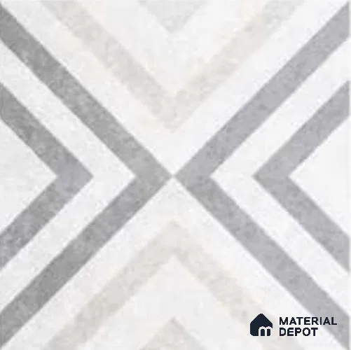 Moroccans Floor Tile TL 12143 B 20076 Cloud Strap 1 ft x 1 ft Matte Finish  Vitrified Tile - 9 mm