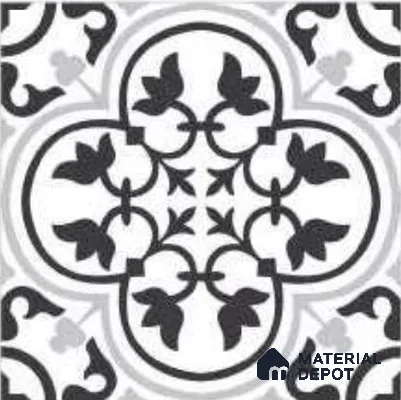 Moroccans Floor Tile TL 12148 D 20164 Monochrome Dicate 1 ft x 1 ft Matte Finish  Vitrified Tile - 9 mm 