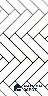 Faux Subway Wall Tile TL 10805 Dolce Line 2 ft x 1 ft Matte Finish Ceramic Tile - 9 mm | Please Expect a Slight Variation of Pattern