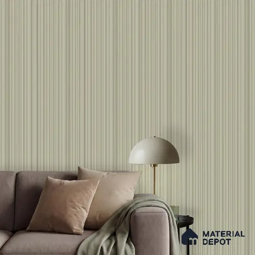 Green Plain Colour Louver PN 00518 9.5 ft x 4.8 inch Charcoal Panel - 12 mm | Suitable for Feature Wall, TV Unit & Living Room | Width is Subjected to 5% Variation