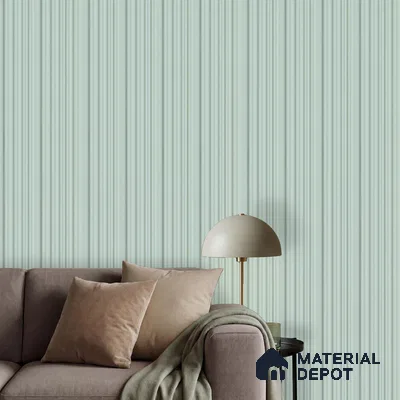 Green Plain Colour Look PN 00521 9.5 ft x 4.8 inch Charcoal Panel - 12 mm | Suitable for Feature Wall, TV Unit & Living Room | Width is Subjected to 5% Variation