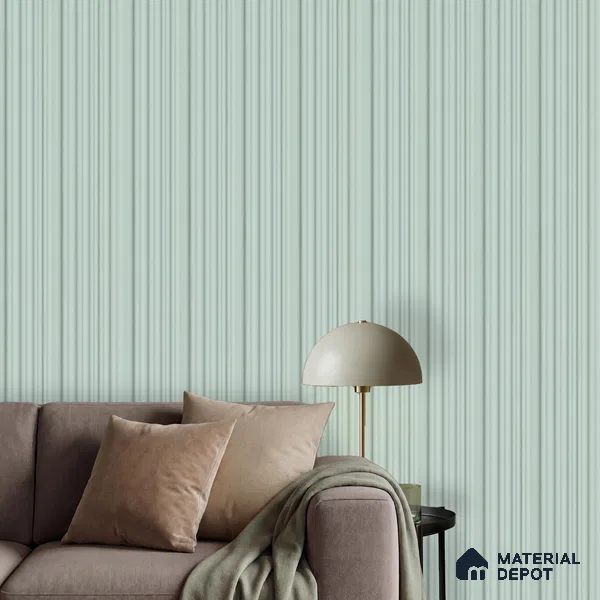 Green Plain Colour Look PN 00521 9.5 ft x 4.8 inch Charcoal Panel - 12 mm | Suitable for Feature Wall, TV Unit & Living Room | Width is Subjected to 5% Variation
